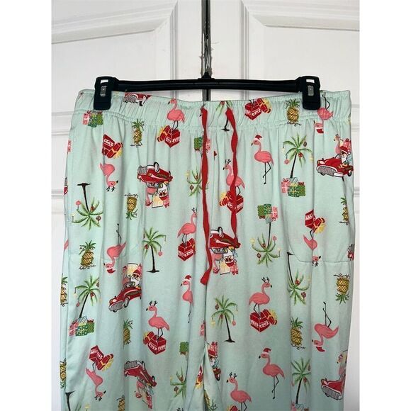 Pajamarama Women's XL Holiday Flamingo Pajama Pants Multicolor - Picture 1 of 7